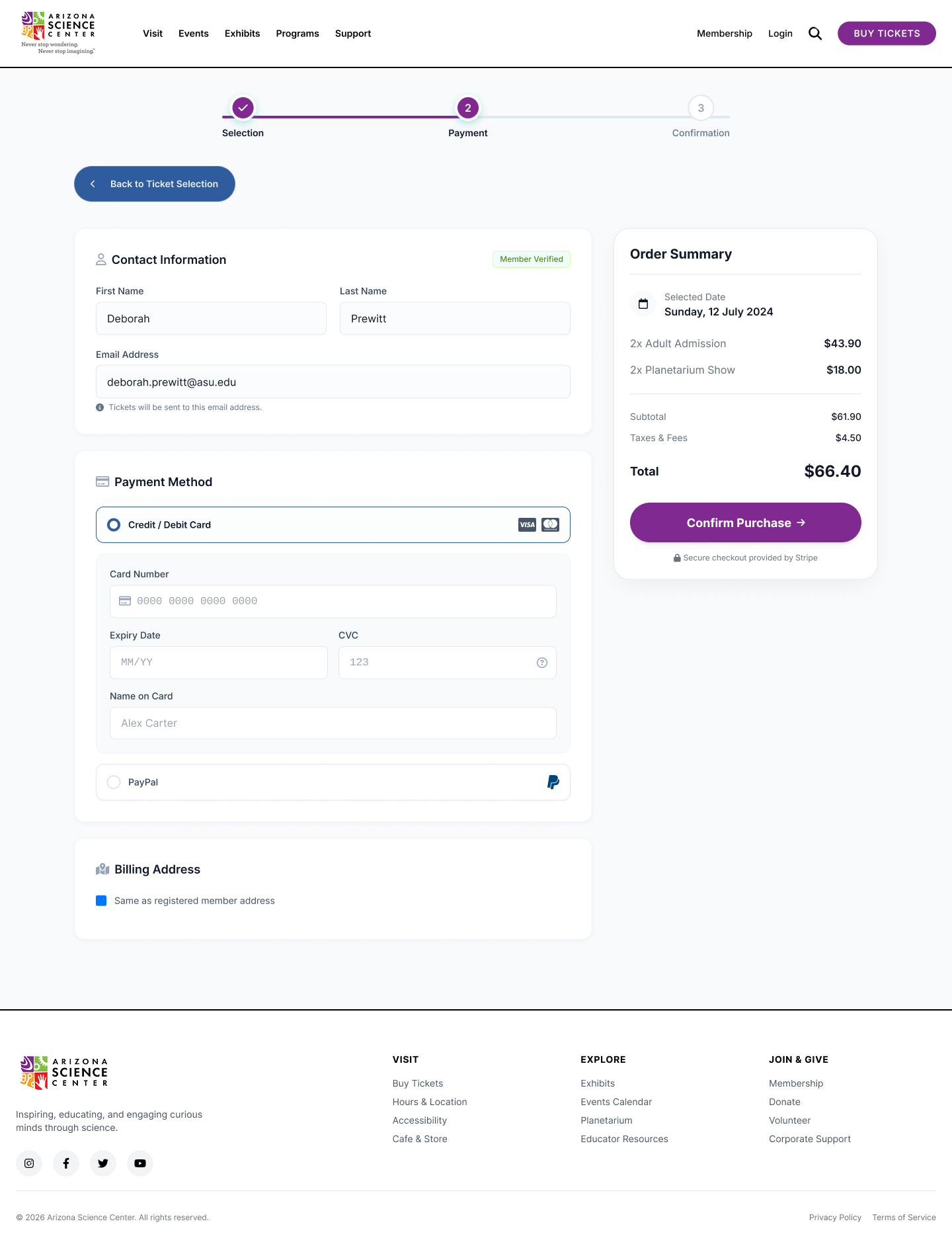 Redesigned ticket flow