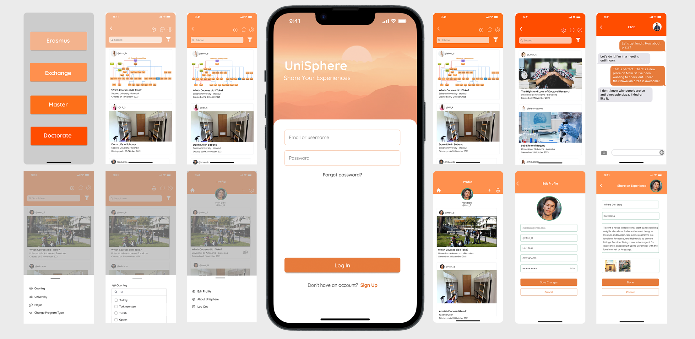 UniSphere Figma Mockup